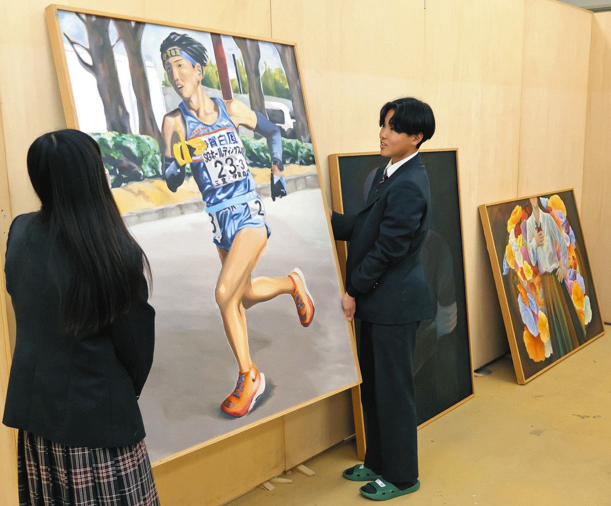 絵画や陶芸、学びの集大成披露 伊賀白鳳高で卒業制作展が始まる：中日