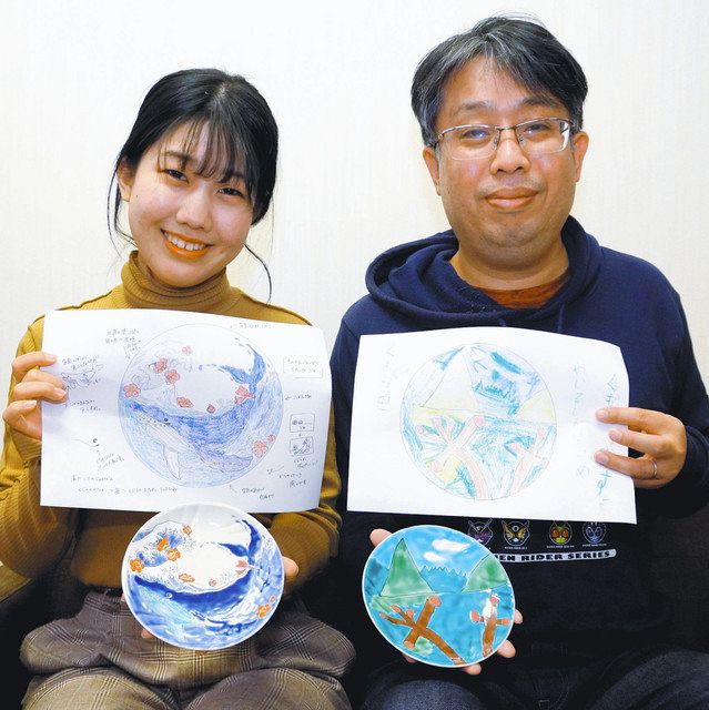 自作画 九谷に そのまんま 能美「藤田美山」職人が絵付け：北陸中日新聞Web