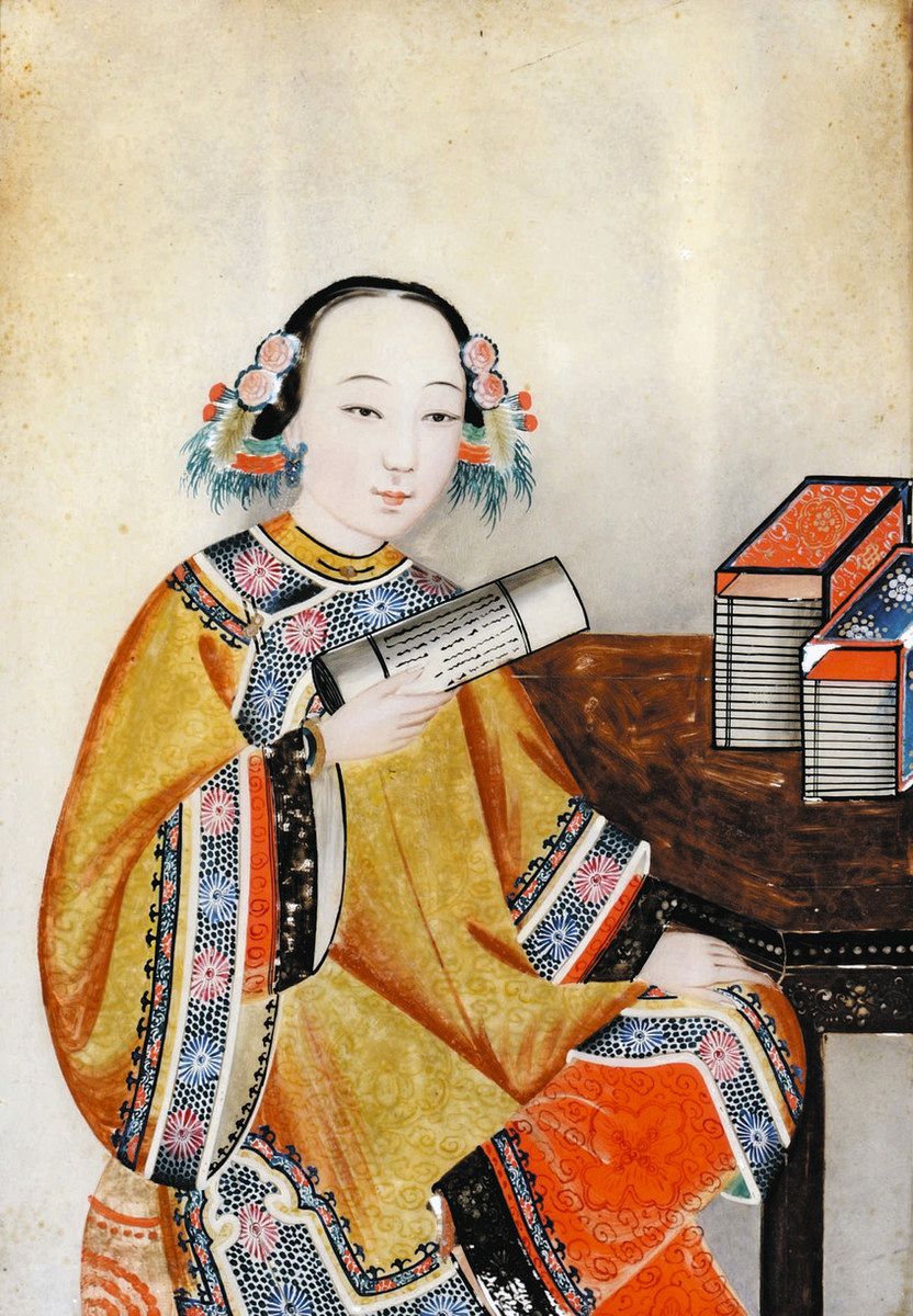 ガラス絵　美人画 大ガラス絵展」 作品紹介（中）：中日新聞しずおかWeb