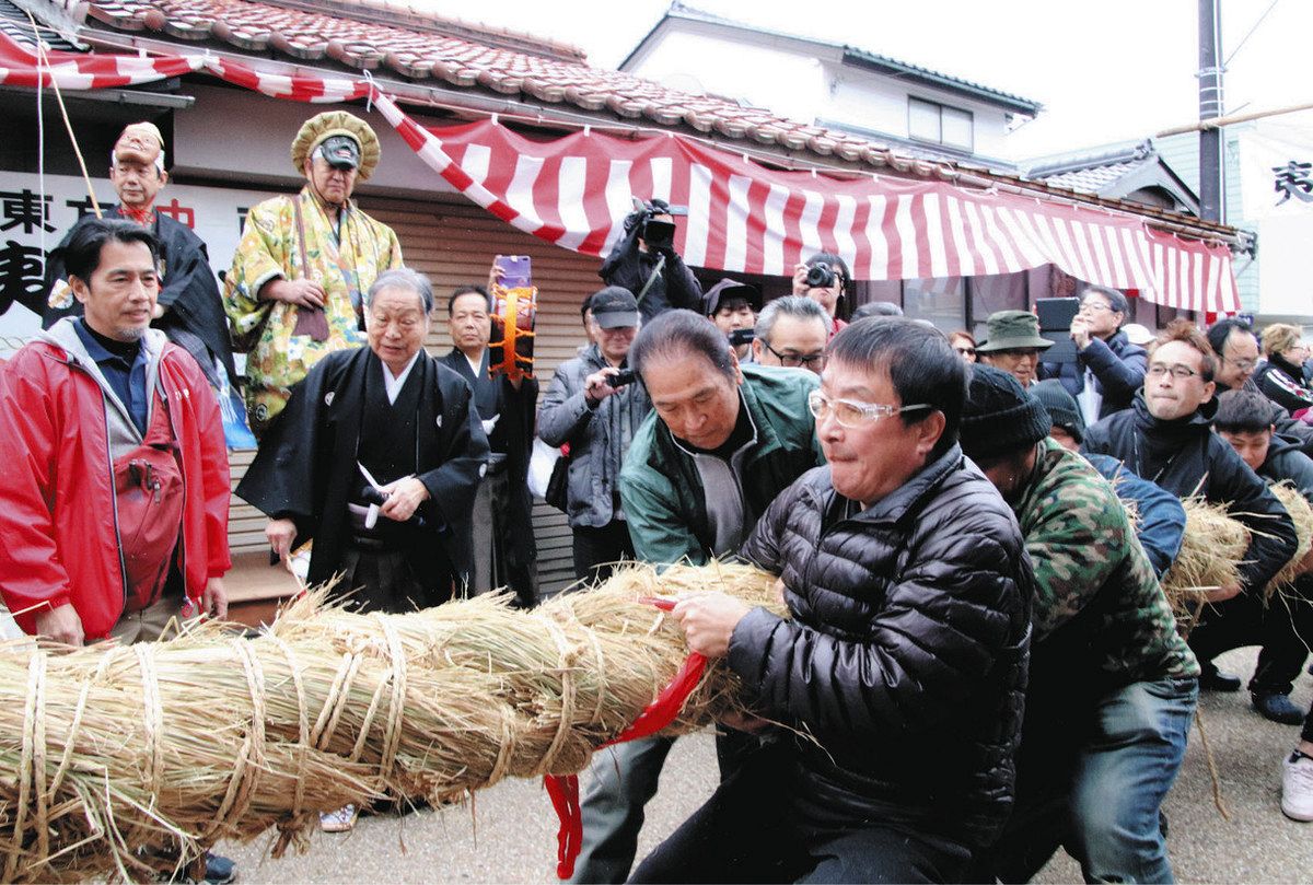 漁か農か軍配はどちらに？ 21日、敦賀で4年ぶり「夷子大黒綱引き」：中日新聞Web