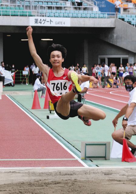 県中学選抜陸上 東陽の奥沢が男子走り幅跳びｖ 中日新聞しずおかweb