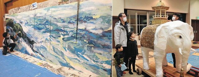 祭り彩る作品 魂込め 宇出津・新村親友会が制作：北陸中日新聞Web