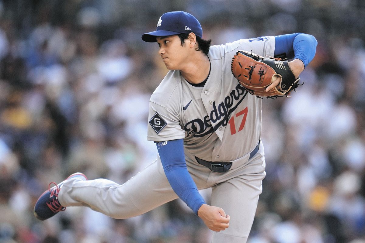 大谷翔平、二刀流マウンドで初回は三者凡退、最速159キロで2奪三振に