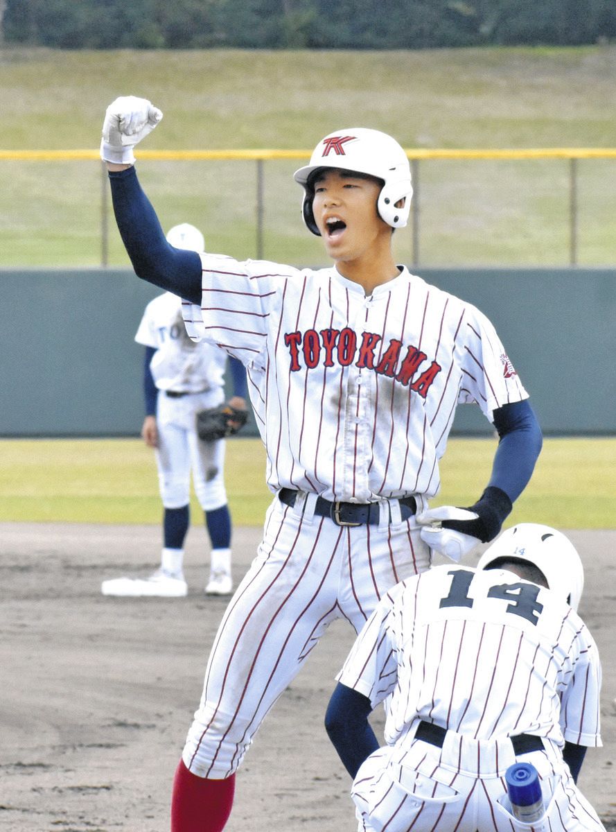 豊川が73年ぶり制覇、愛知県高校優勝野球 林朔矢選手が先制打に