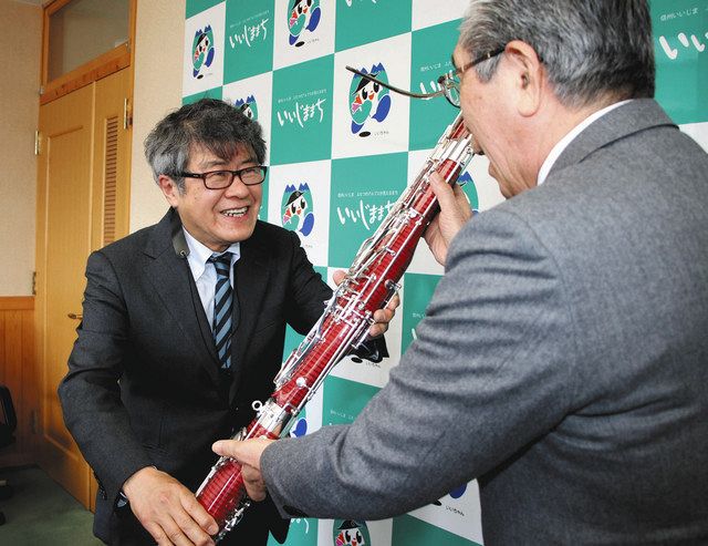 音楽村」にファゴット寄贈 飯島に製造工場・タケダバスーン：中