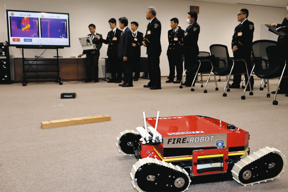 消防 車 ロボット チョロ 消防隊 電源車救助ロボット搭載 大江戸火消し