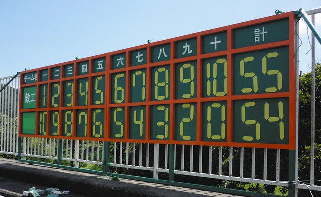 敦賀の球場スコアーボード ｌｅｄで表示一新 ２０年ぶり改修 中日新聞web