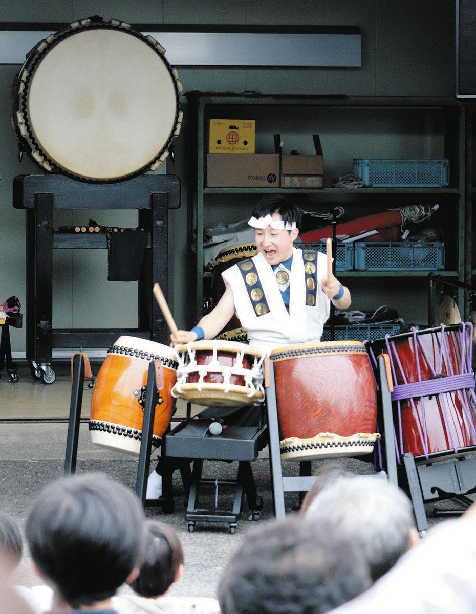 和太鼓と笛で力強く繊細に 常滑出身・土平さんが地元でソロライブ：中