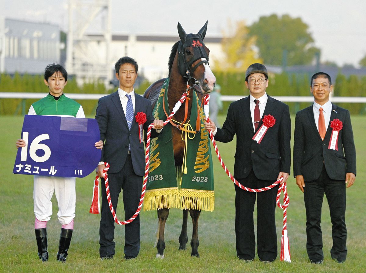 ナミュール マイルＣＳ優勝レイレプリカ 優勝レイ 競馬グッズ