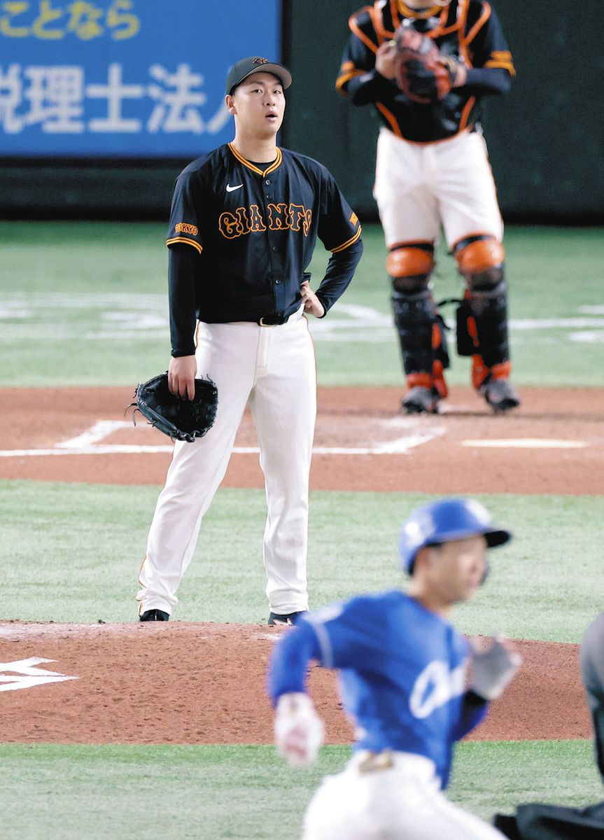 巨人・山崎伊織、「失投だった」 中日・田中幹也にプロ初本塁打を献上