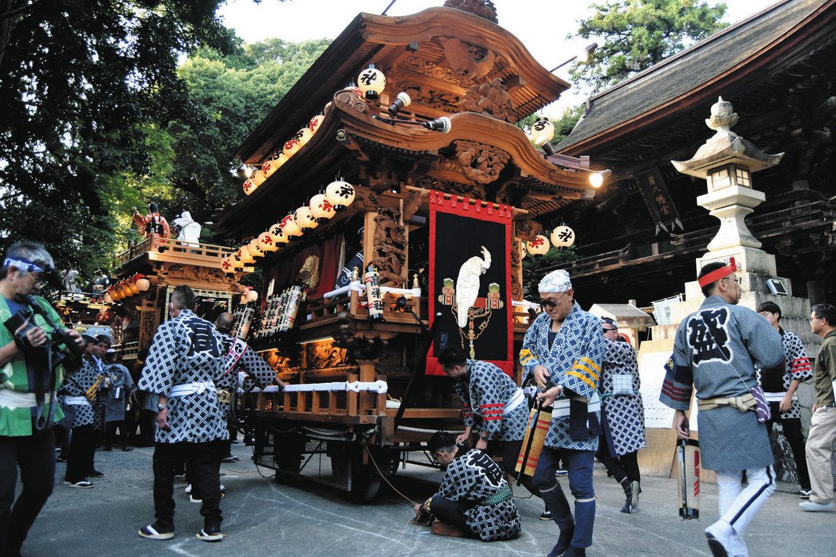壮麗な屋台 磐田・府八幡宮の例大祭：中日新聞しずおかWeb