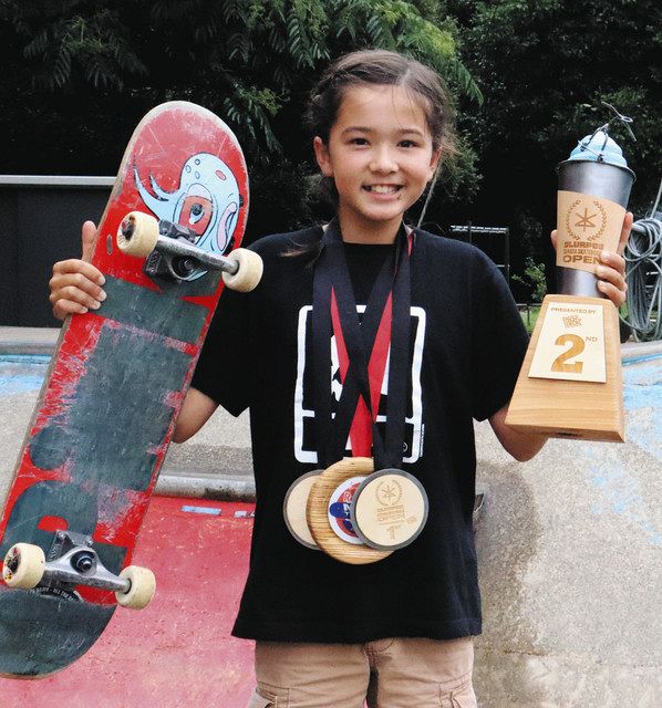 カナダのスケボー大会、田原の小4準優勝 10月の世界選手権にカナダ