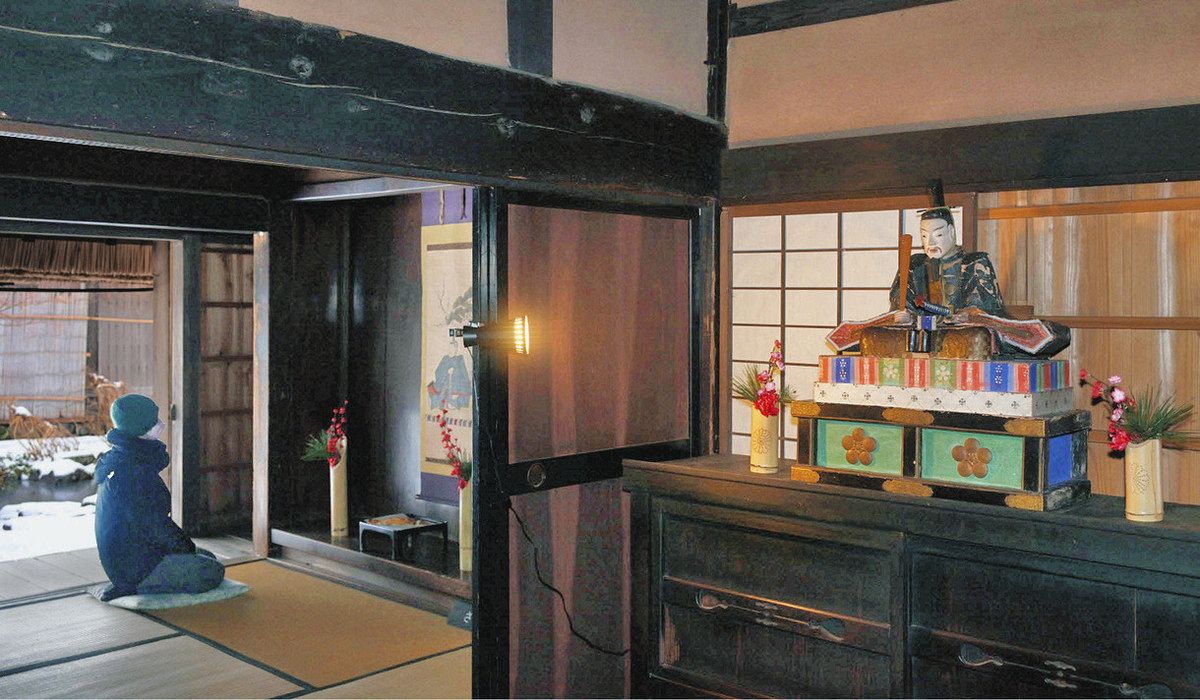 昔ながらにお正月の天神様飾り 福井・おさごえ民家園：中日新聞Web