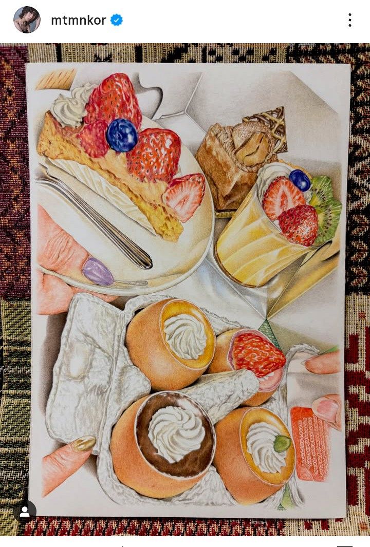 ◇光宗薫、これは食べたくなる…色鉛筆画の『うふプリン』【写真】：中