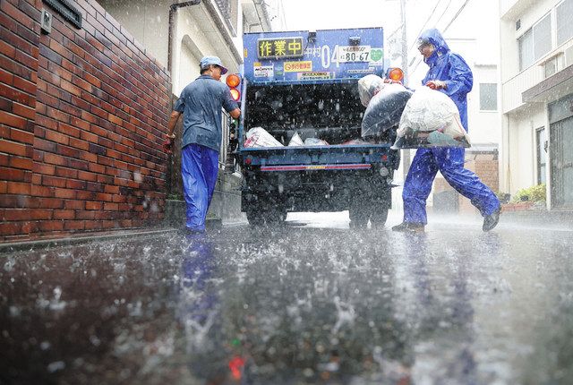 台風ニモマケズ」 ごみ収集車に記者が同行してみたら…＜ハッシュタグ