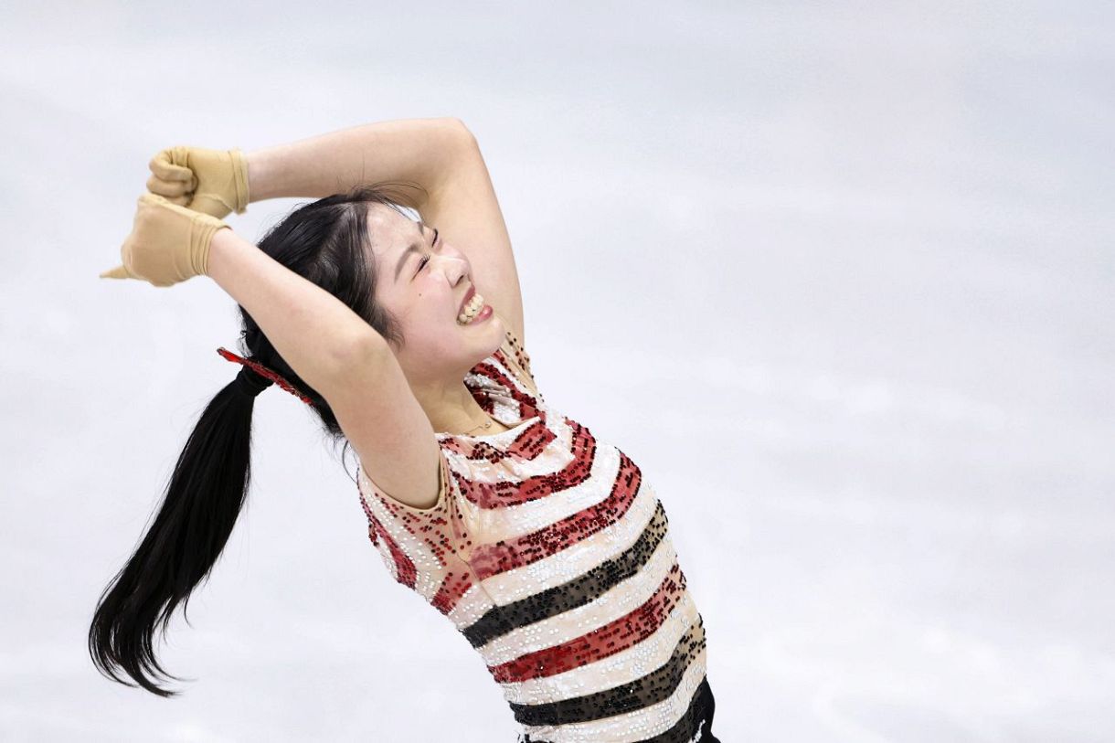 中井亜美、トリプルアクセル成功 五輪で日本女子4人目：中日新聞Web