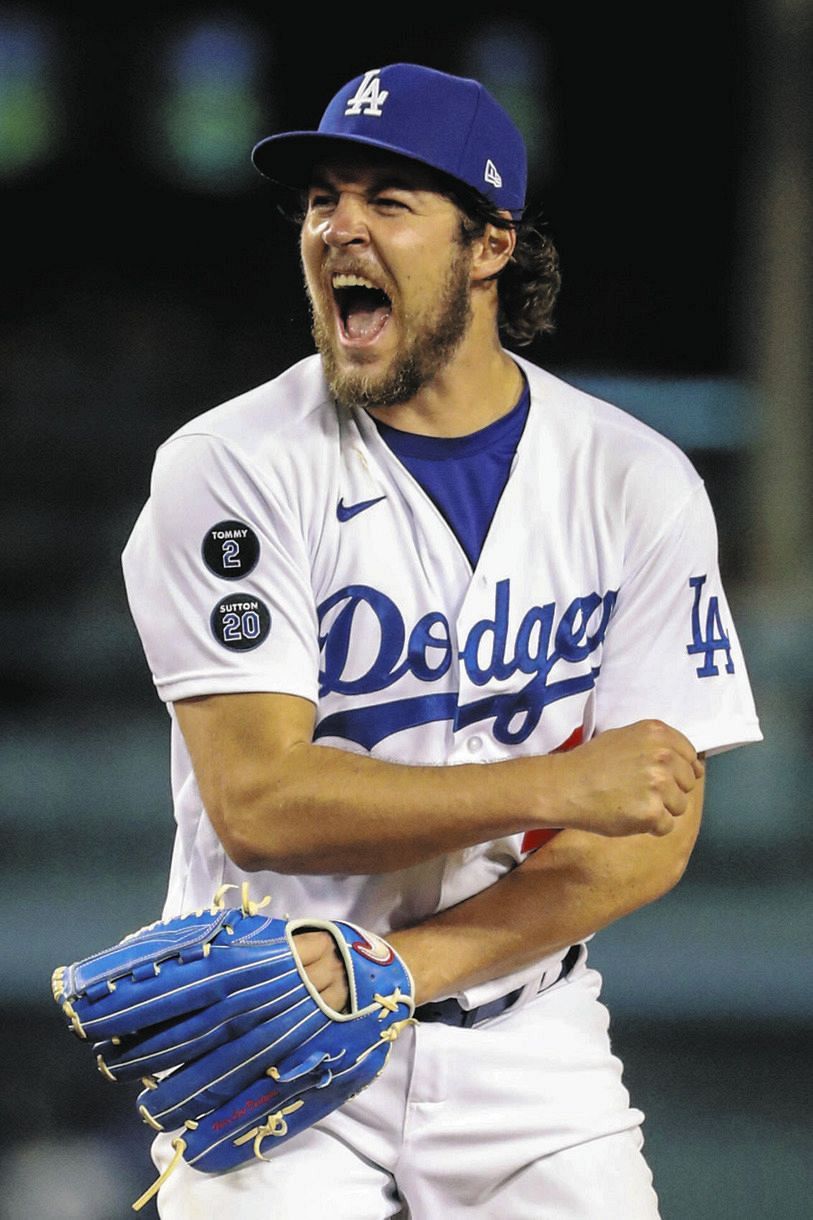 MLB ドジャース　バウアー選手　シティコネクトユニフォーム MLB ドジャースバウアー選手シティコネクトユニフォーム