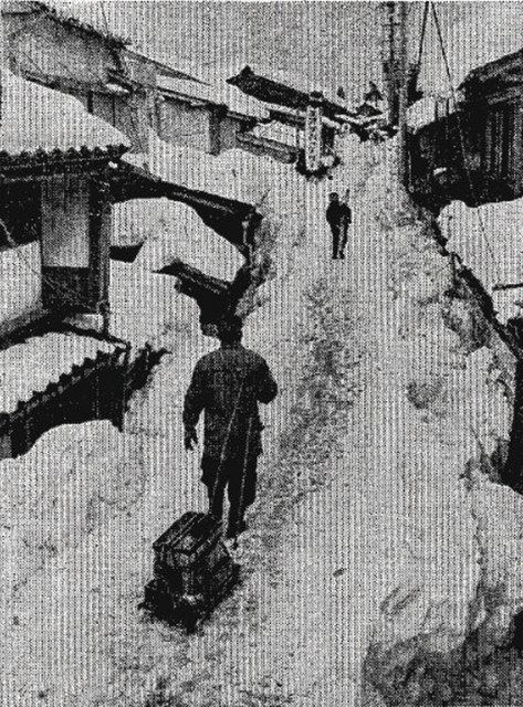 三八豪雪「視界ゼロ」 金沢最深積雪181センチ 知ってる？：北陸中日新聞Web