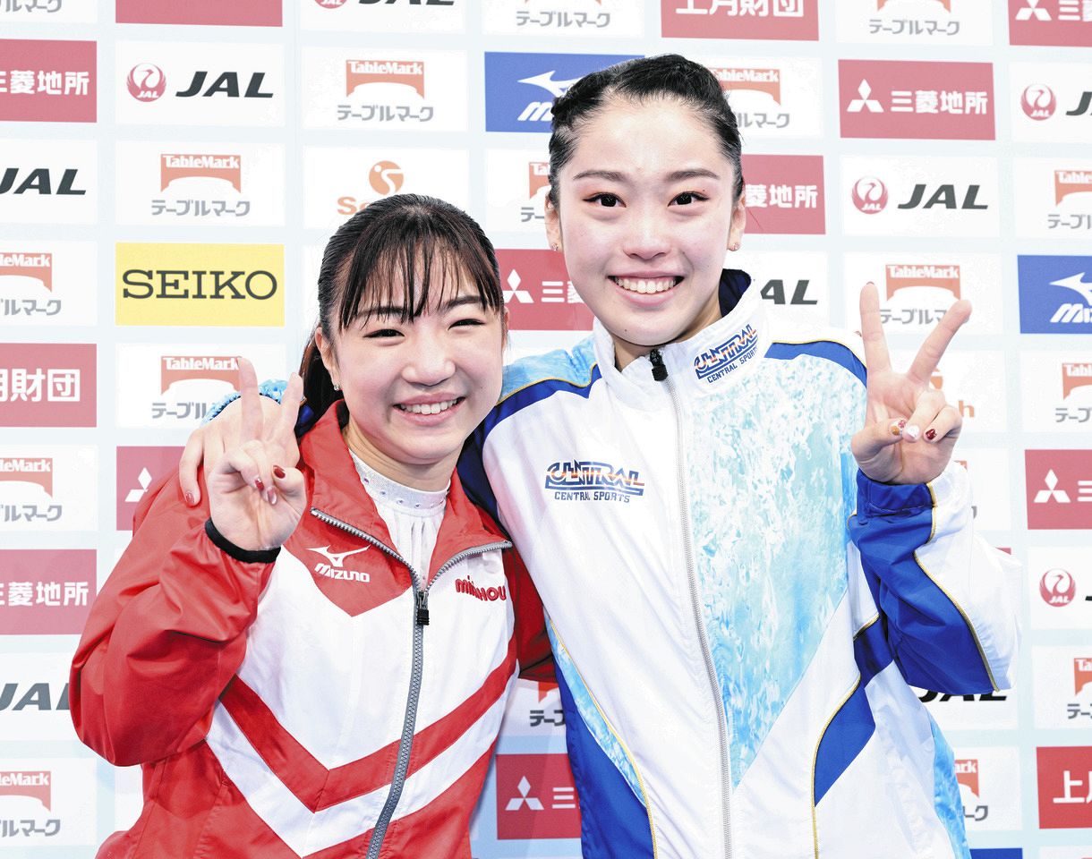 【引退品】日本選手権 上位賞 2枚セット 光の龍 ＆ 練達の魔導師 体操】引退の寺本明日香「体操人生を全て込めた」畠田瞳「感謝の気持ち