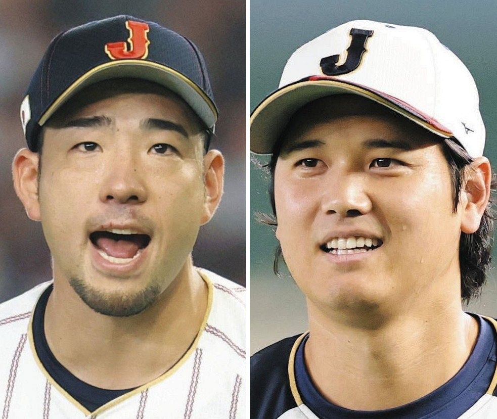 侍ジャパン・大谷翔平、菊池雄星と機内で“花巻東サムアップ”！ 憧れの