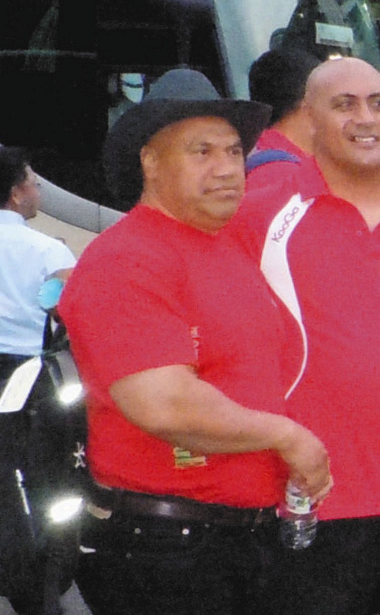 ナモアさん（2012年6月、トンガ代表の来日試合で）