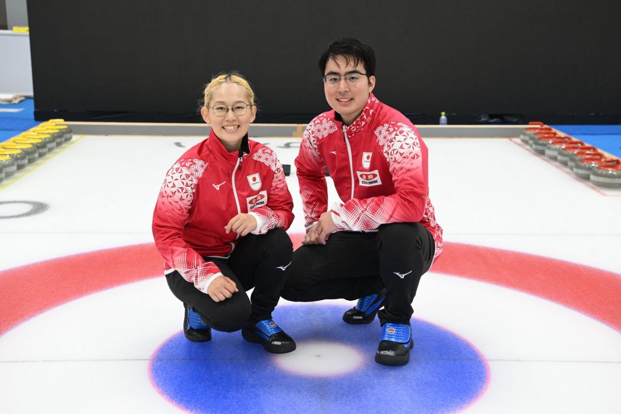 混合ダブルスでの五輪初出場を目指す日本代表は3連続スチールでトルコ