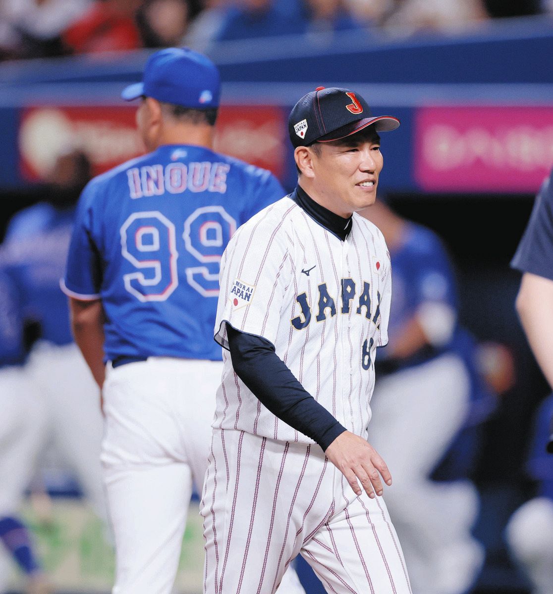 侍ジャパン・井端監督、守護神候補にアクシデントも「全員でカバー