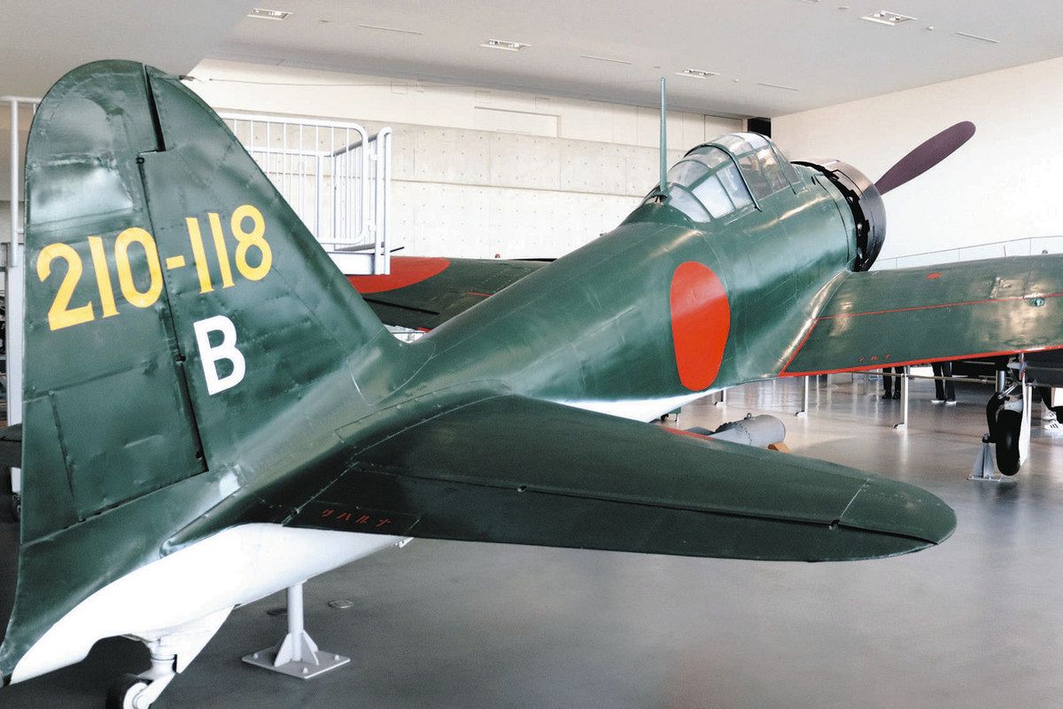 琵琶湖に不時着した奇跡の機体 広島・大和ミュージアムのゼロ戦62型