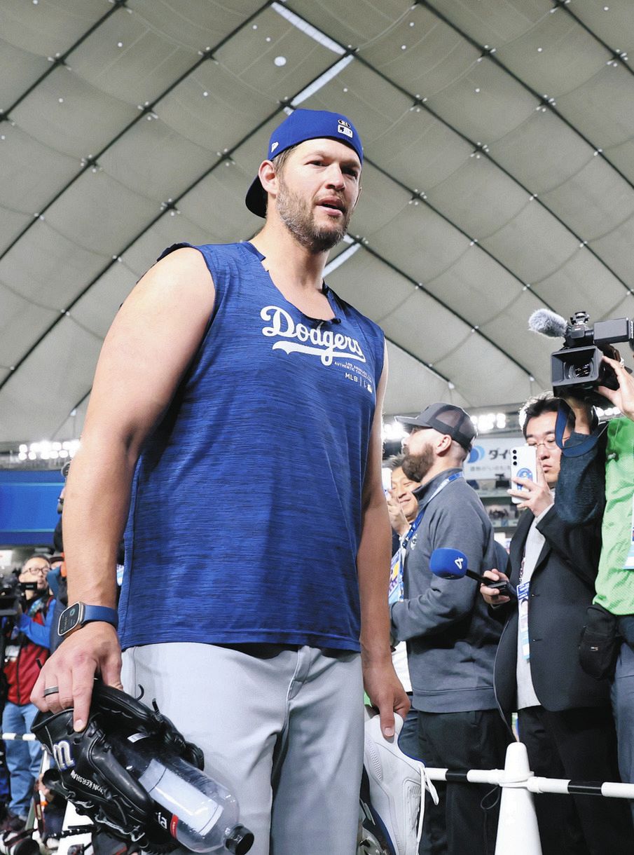 自費来日のドジャース・カーショー、『東京の振り返り』思い出披露