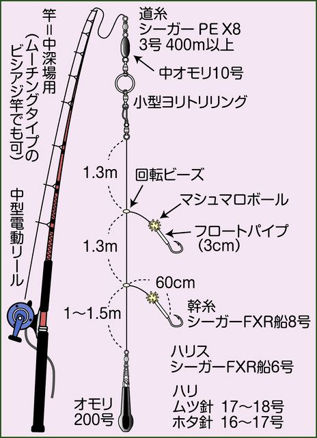 犬吠埼沖アカムツ急上昇 銚子犬若港 孝進丸 から出船 中日スポーツ 東京中日スポーツ