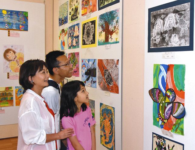 独自の感性光る絵画や書道 県青少年美術展、岐阜で作品展示会：中日新聞Web