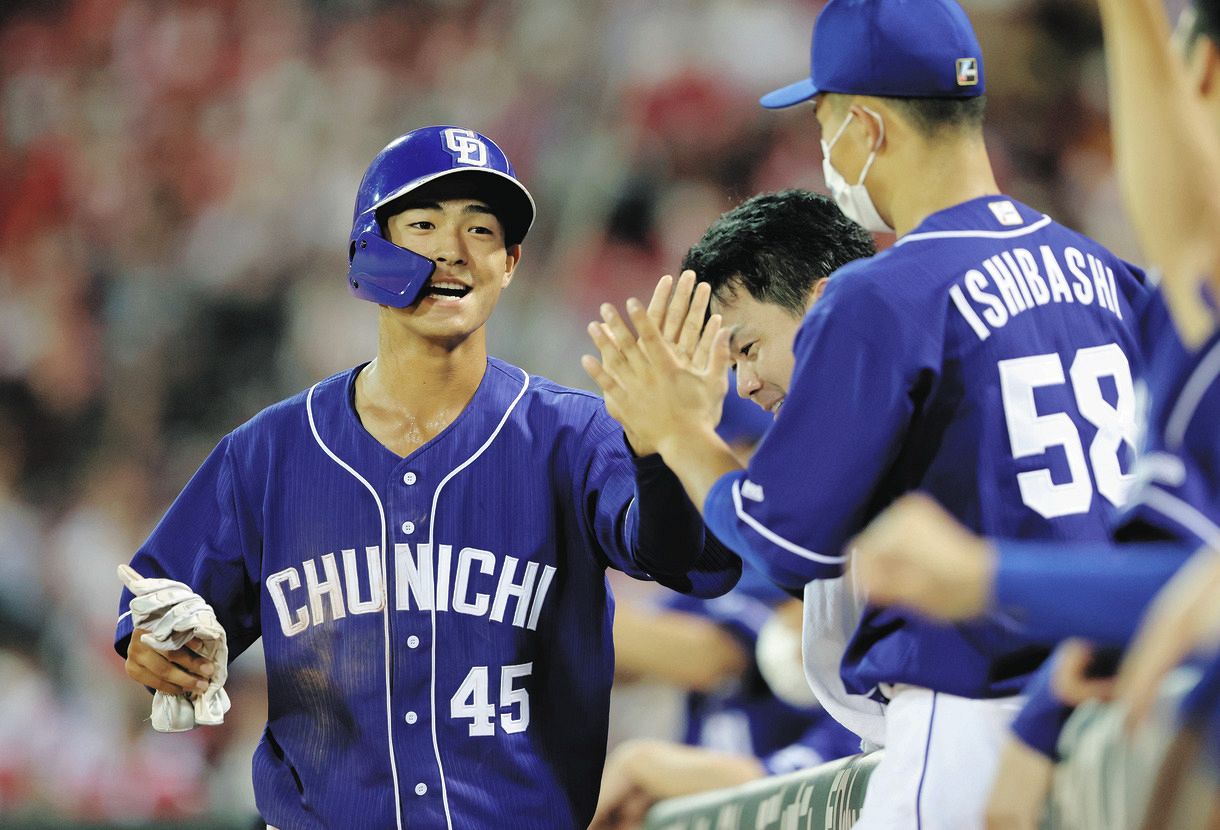 中日】土田龍空が2戦連続マルチでアピール！売り出し中の19歳、打率は2 