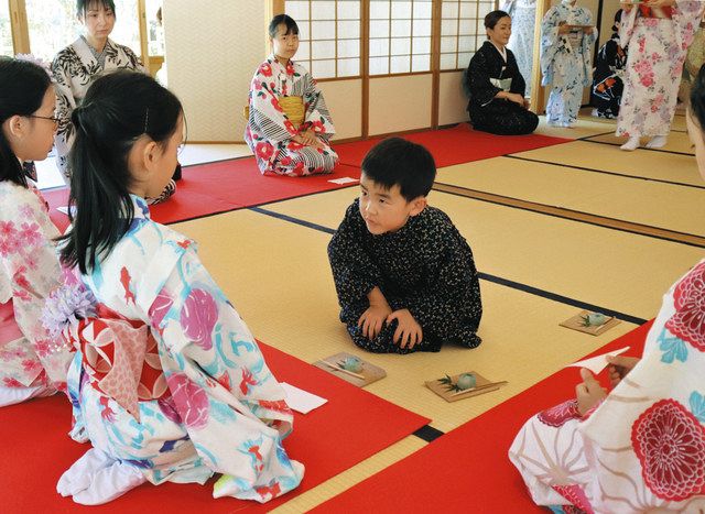 お茶 人気 稽古 浴衣