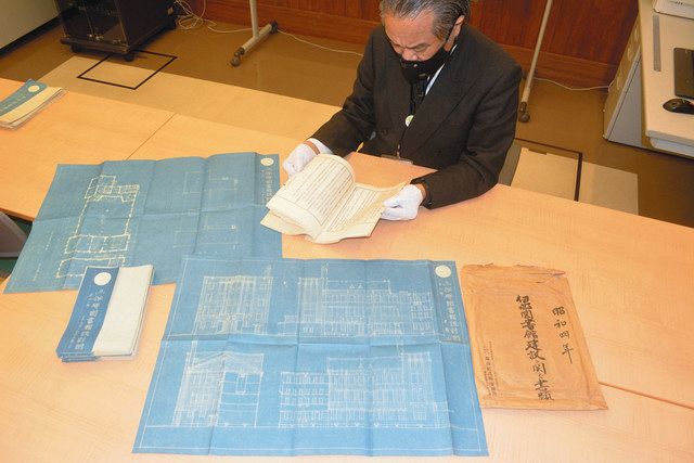 お宝発見 ４ 上伊那図書館の設計図 中日新聞web