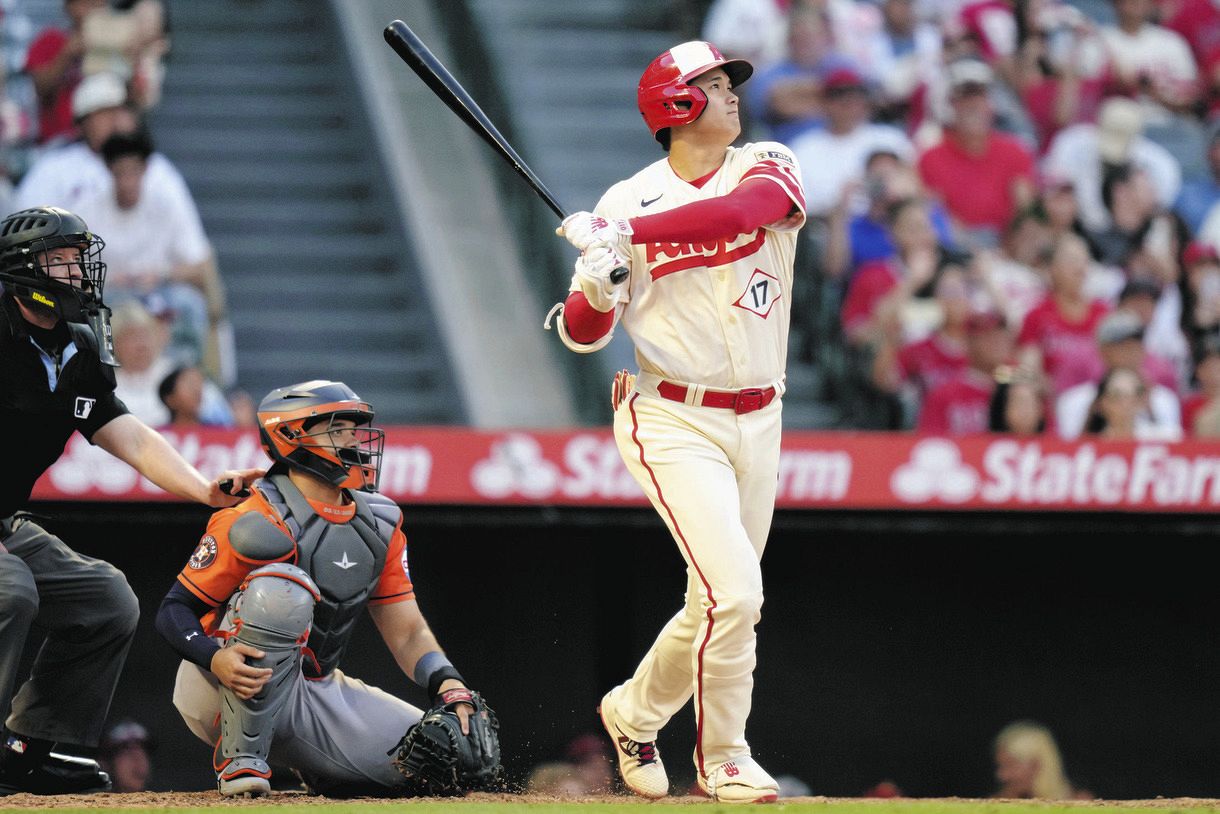 大谷翔平、またも9回に2試合連続34号！ 早くも昨季に並ぶ エンゼルスは