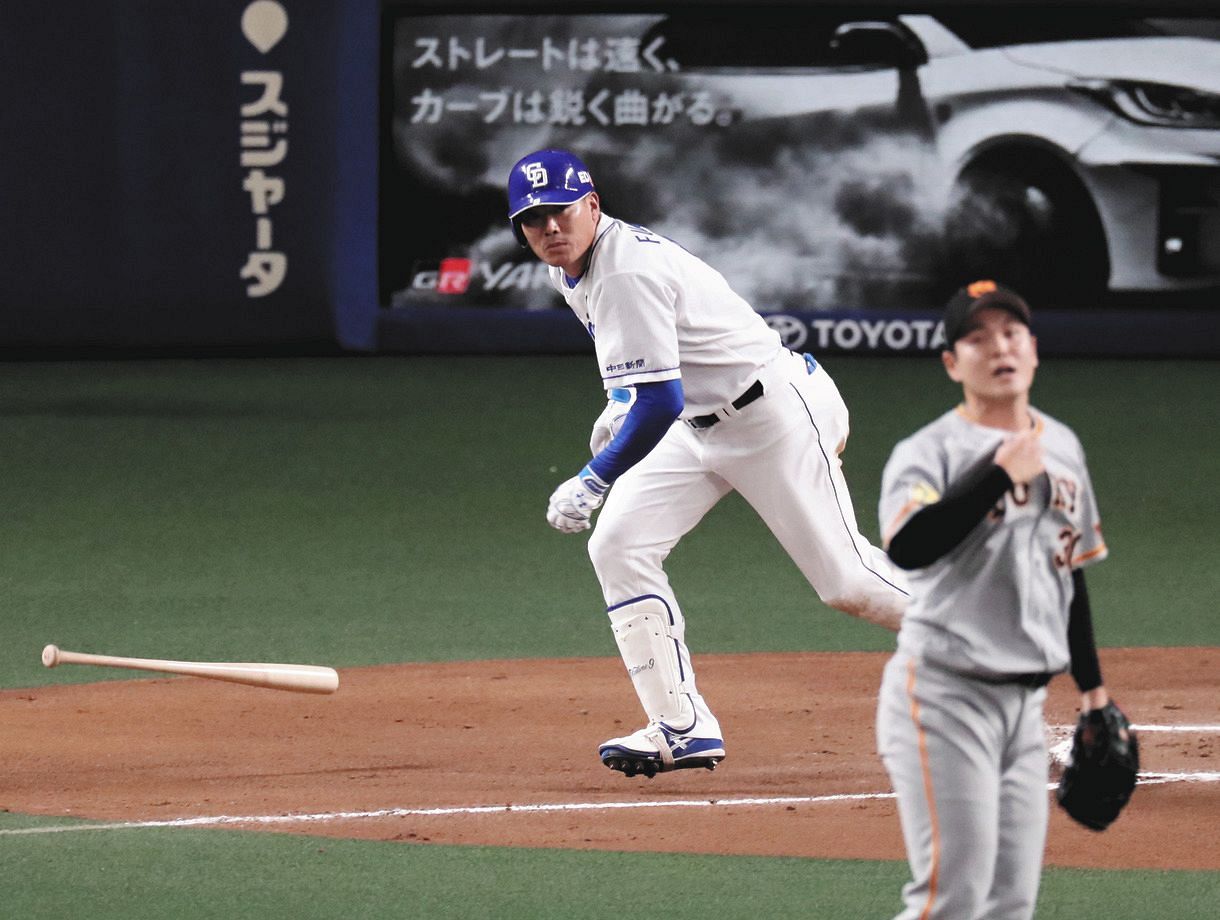 中日】球界最年長44歳・福留孝介のバットが止まらない 2試合連続