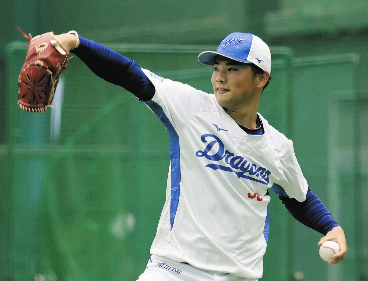 中日・福田幸之介、新兵器カーブを解禁 11日の阪神との練習試合で