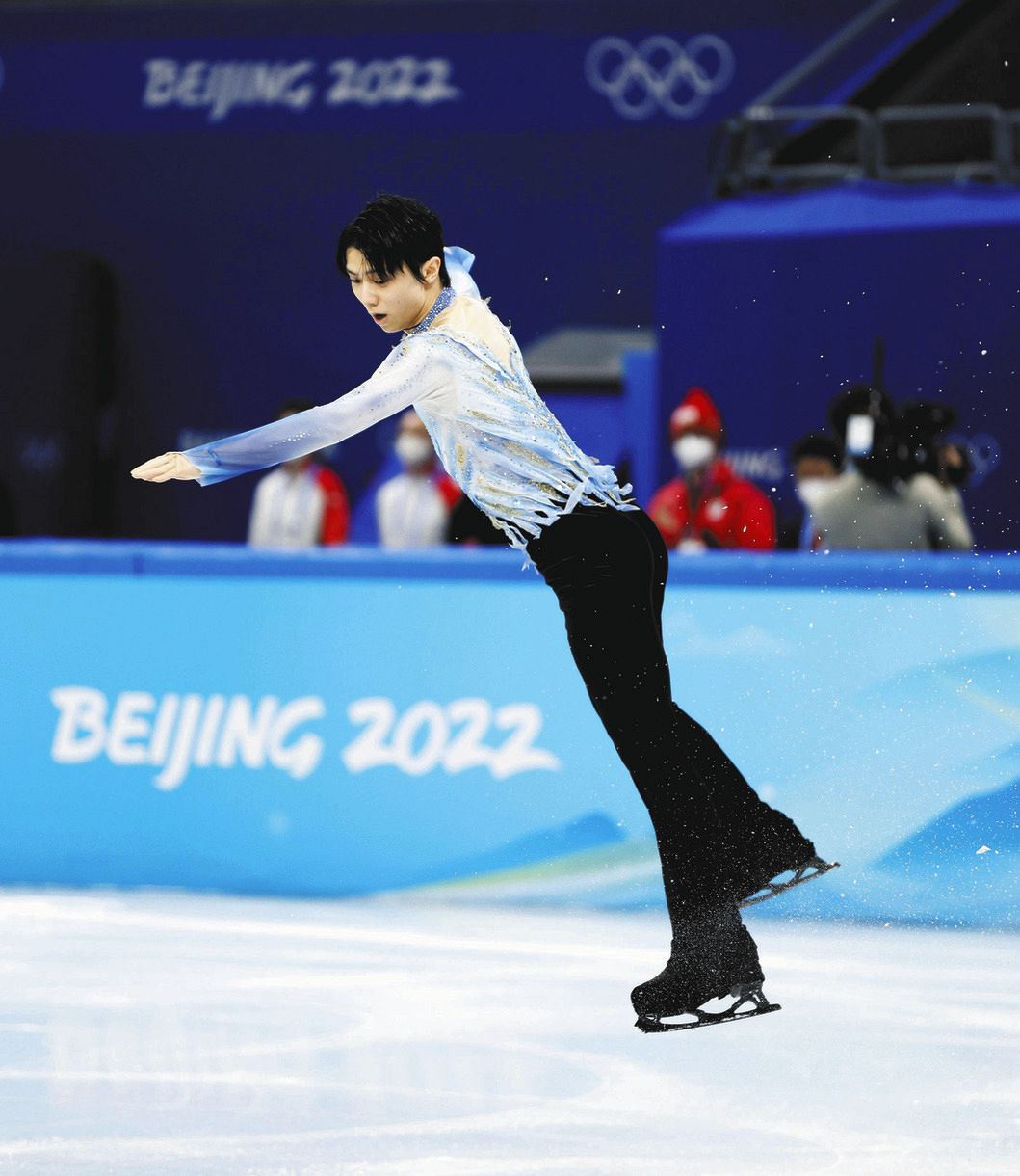 写真】冒頭のジャンプで羽生結弦がまさかの失敗：中日スポーツ・東京中