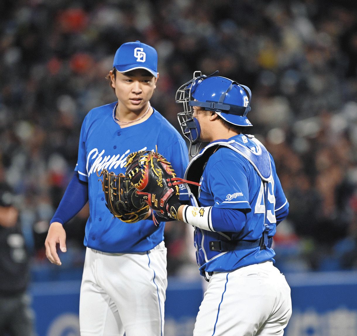 エースの114球報われず…中日・高橋宏の好投支えた加藤匠のミット