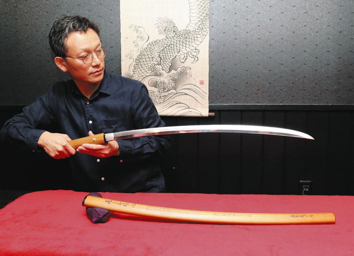 幕末「水戸天狗党」幹部の刀か 松本の刀剣コレクター・佐藤さん入手
