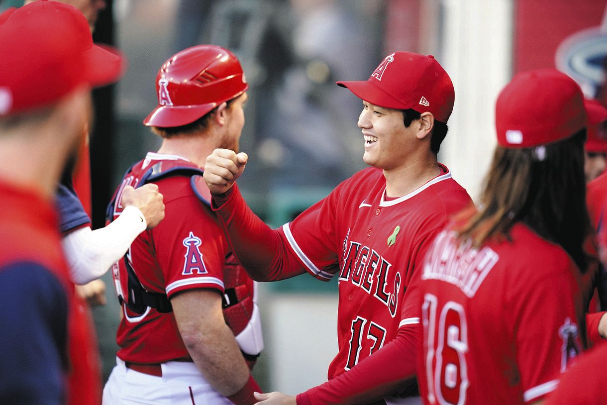 MLB】マルチ安打の大谷翔平、同僚ノーヒットノーランの流れに乗って