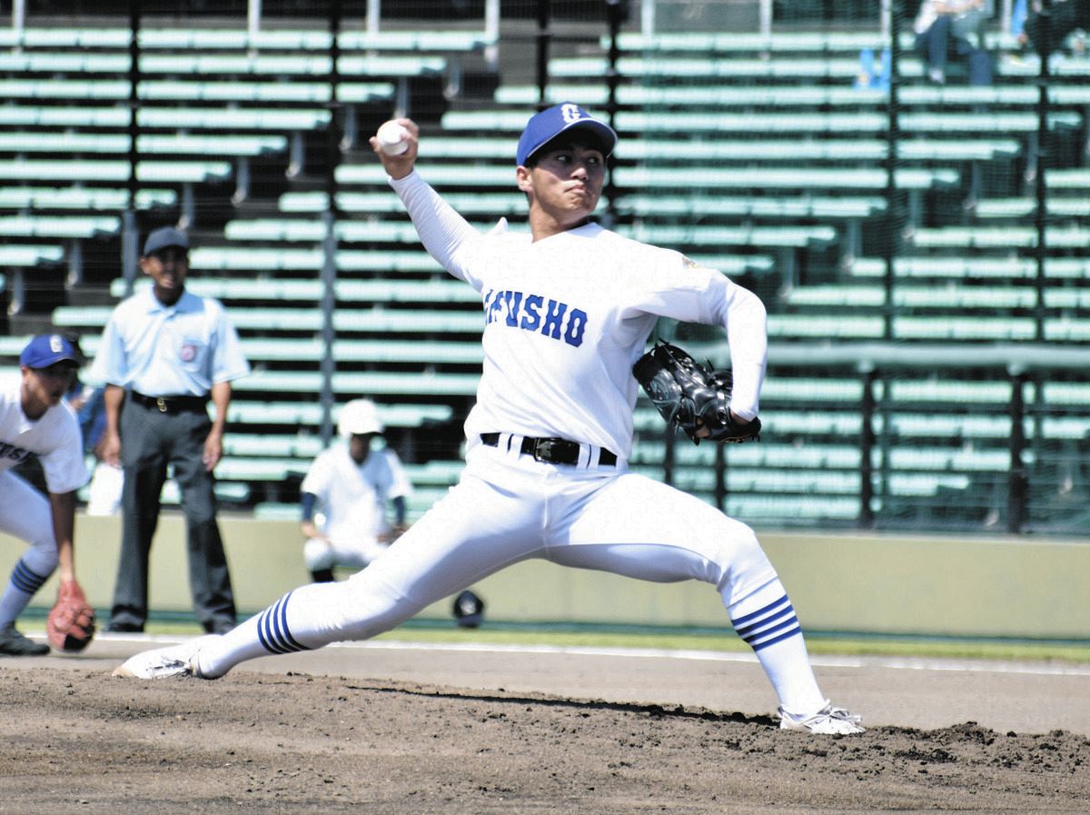 創部100年の県岐阜商が初戦突破 プロ注目右腕の森が粘りの4イニング1