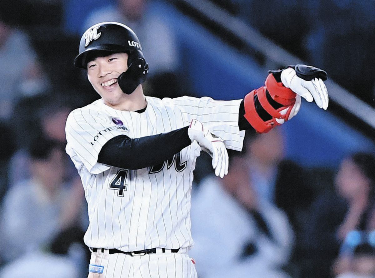 ロッテ、試合前に打率1割5厘だった友杉篤輝が3安打猛打賞 プロ初