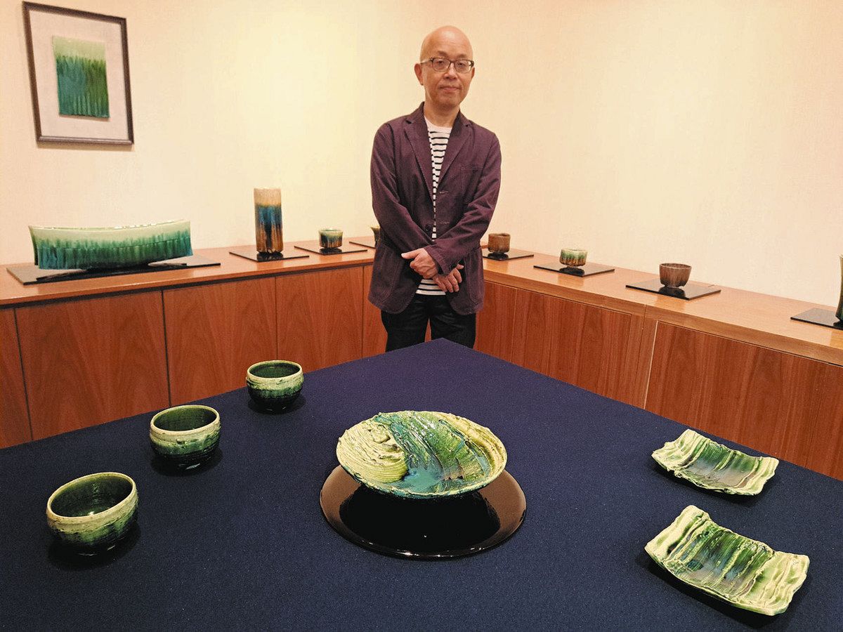 美濃焼「緑釉」中心に56点 鈴木徹さん 金沢で初個展：北陸中日新聞Web