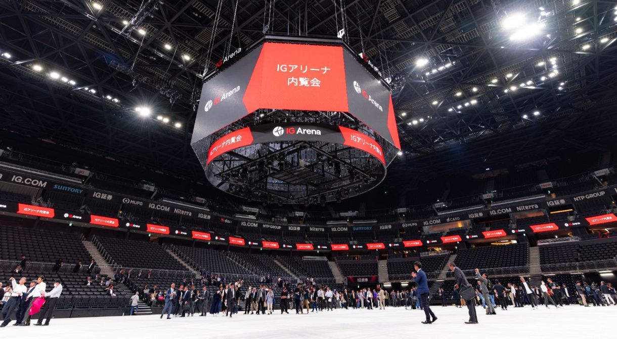 360度画像】名古屋IGアリーナで内覧会 1万7000人収容、8面大型映像装置