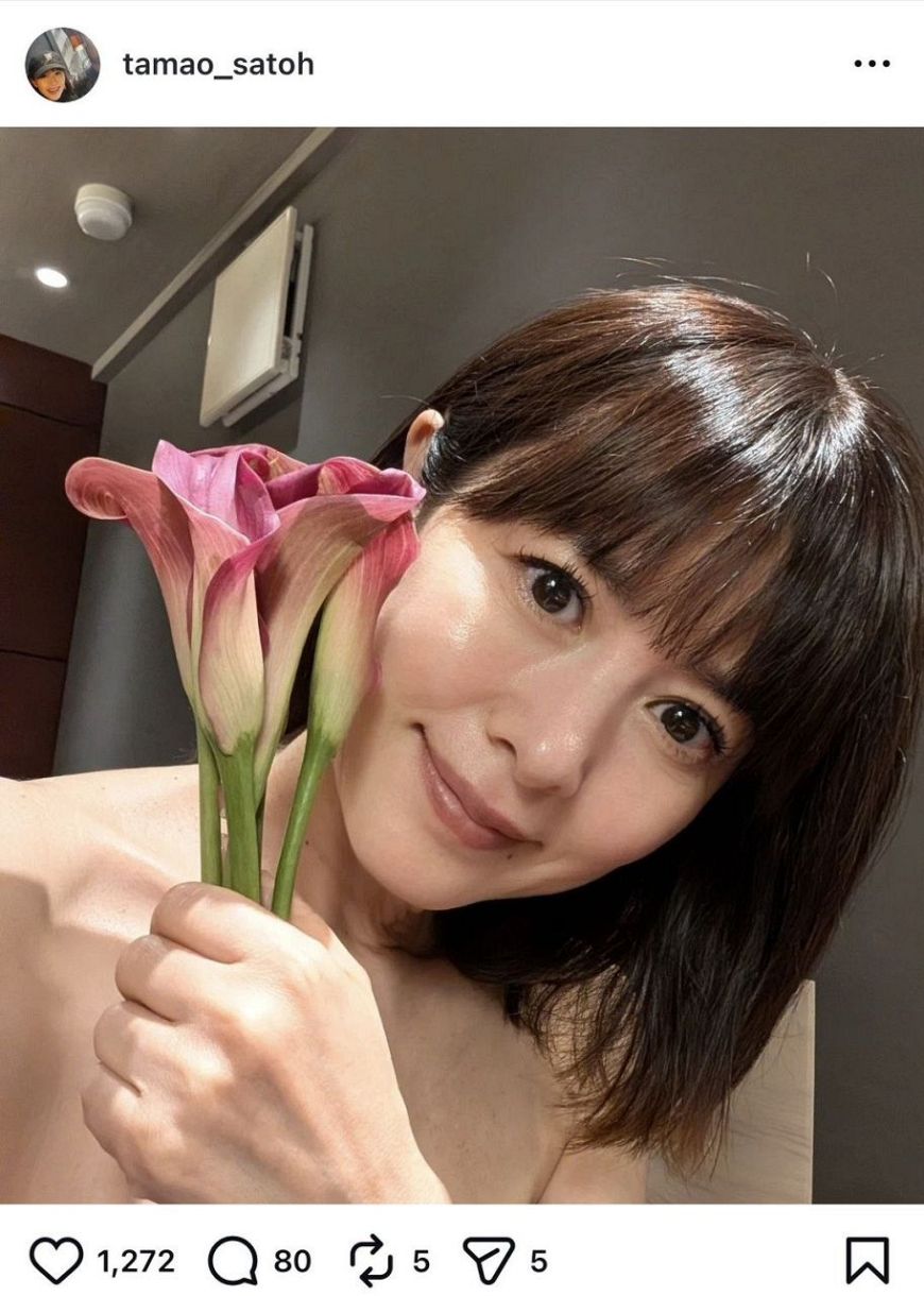 さとう珠緒のインスタグラムより