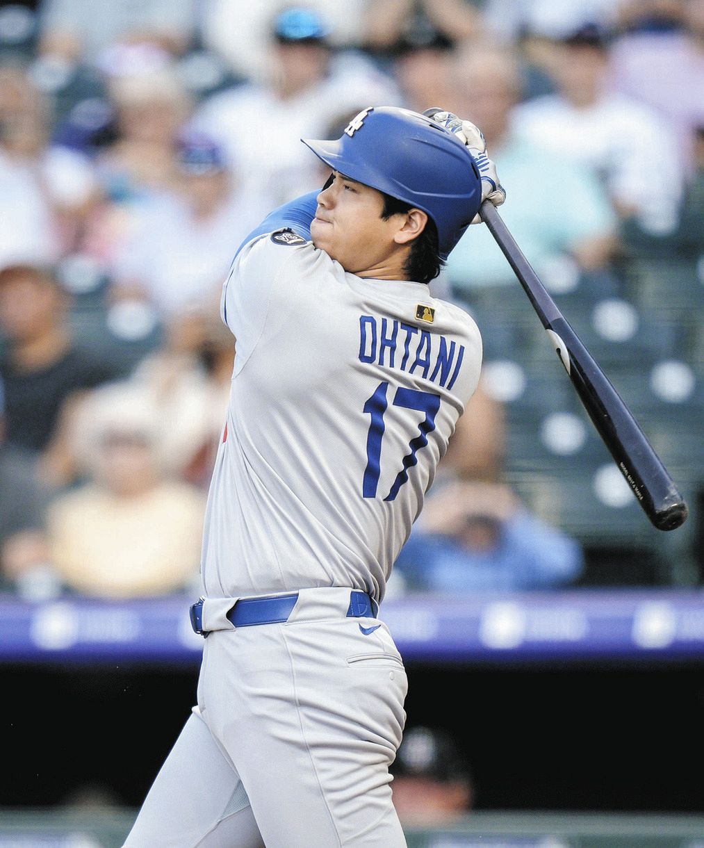 ◇大谷翔平、衝撃低空弾44号、監督「ものすごかった」【20日vs