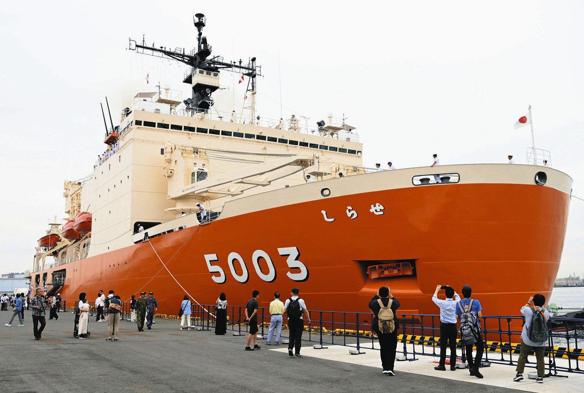 海上自衛隊の砕氷艦「しらせ」が名古屋港に寄港 10月4、5日に艦内一般