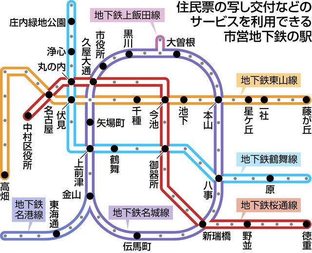 住民票や印鑑登録証明書 地下鉄駅で交付ご存じ 名古屋市交通局が利用呼び掛け 中日新聞web