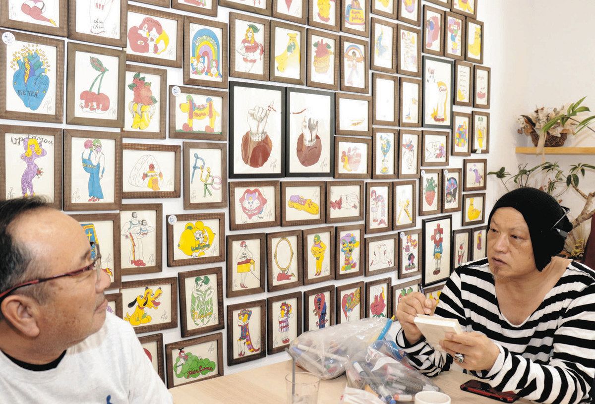 200点を超す作品展示 19日まで、松阪でヤナギダマサミさん個展：中日